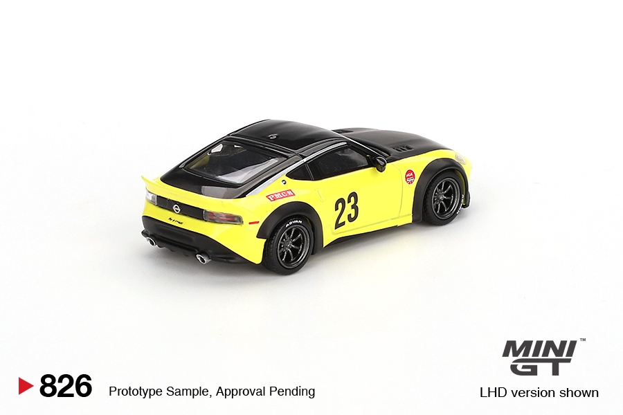 NISSAN Z LB LB NATION WORKS IKAZUCHI YELLOW 2024 - 1:64 - Mini GT