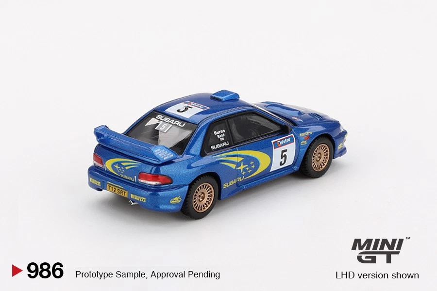 MiniGT - Subaru Impreza WRC99 1999 Rally Australia Winner nr.5 