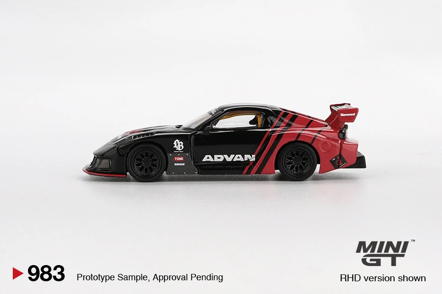 Mazda RX-7 LB-Super Silhouette Advan - černá - 1:64 - Mini GT