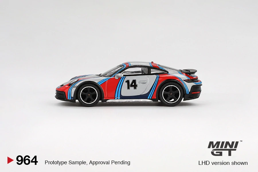 Porsche 911 Dakar "Rally 1978" - stříbrná - 1:64 - Mini GT
