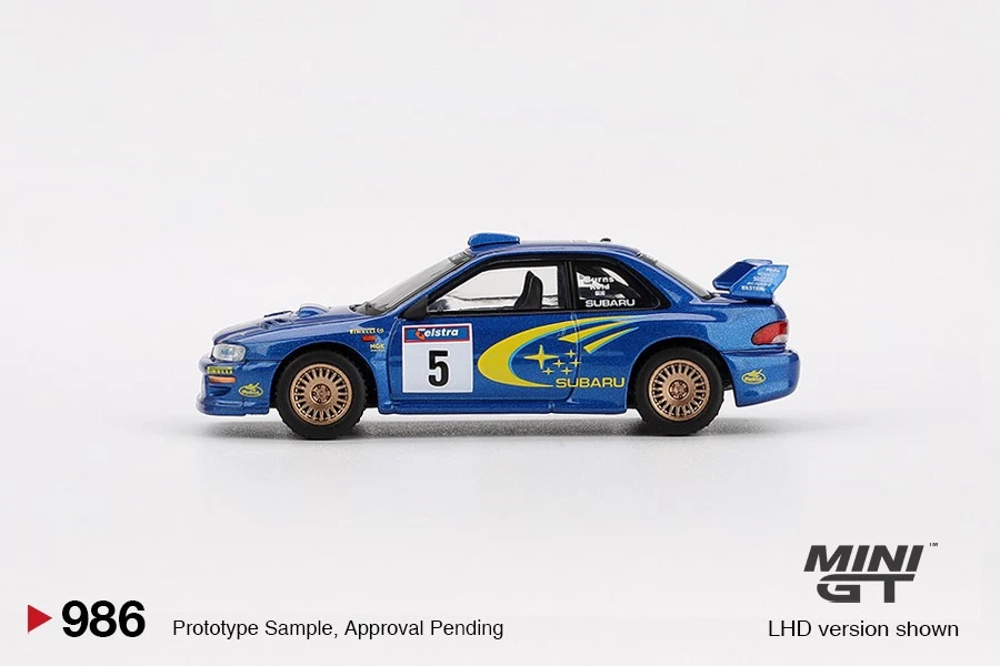 MiniGT - Subaru Impreza WRC99 1999 Rally Australia Winner nr.5 