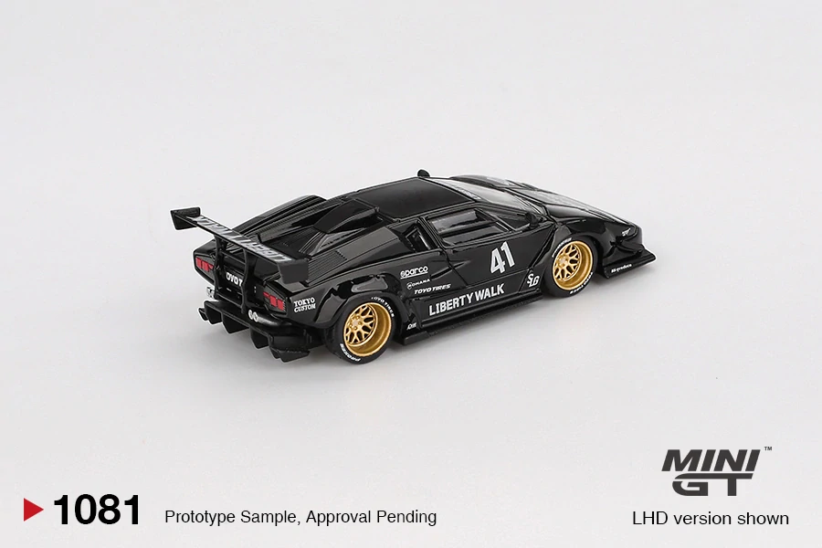 Lamborghini Countach LB-WORKS Black - BLISTR - MiniGT