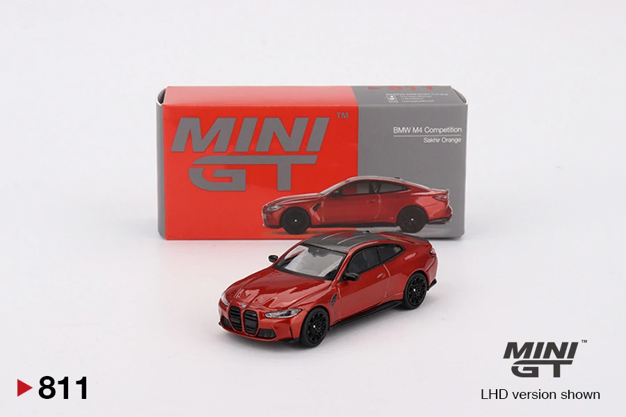 BMW M4 Competition (G82) Sakhir Orange 2024 - 1:64 - Mini GT