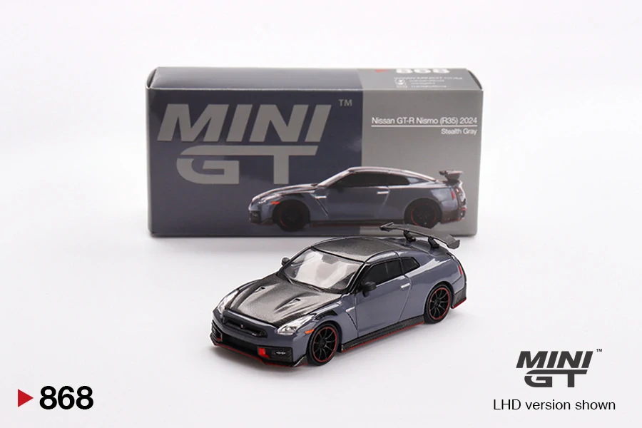 Nissan GT-R Nismo 2024 NISMO Stealth Gray 2024 - 1:64 - Mini GT