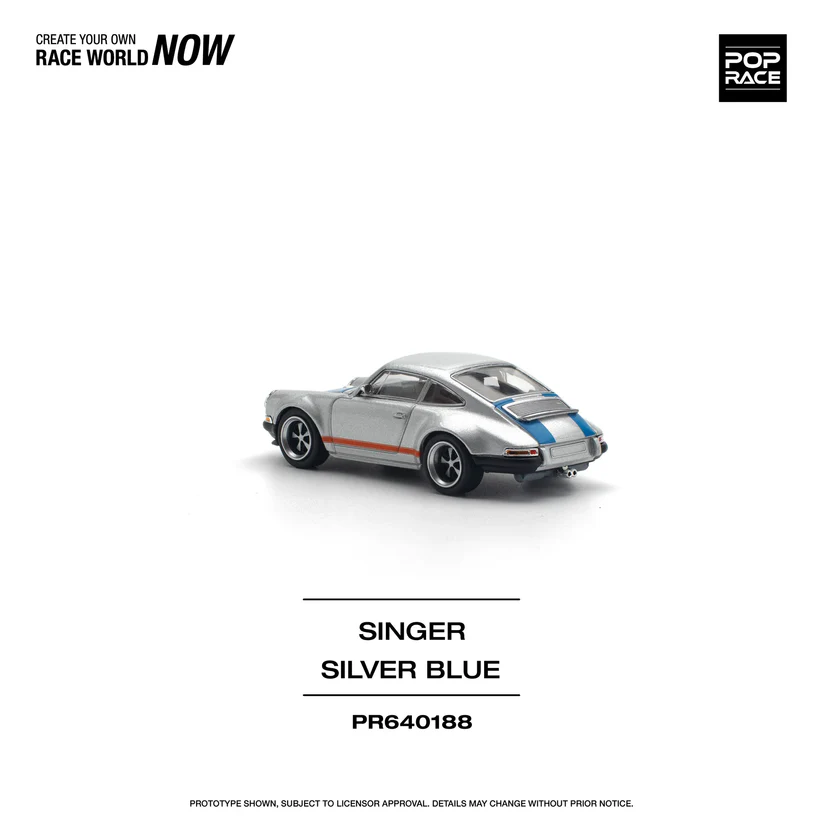 POPRACE - Porsche Singer Silver/Blue