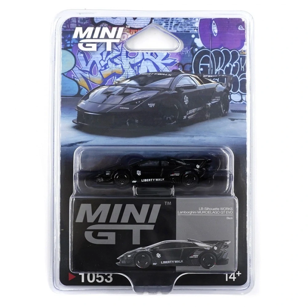 Lamborghini LB-Silhouette WORKS MURCIELAGO GT Evo Black - BLISTR - MiniGT