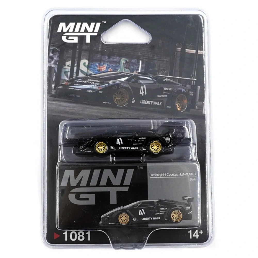 Lamborghini Countach LB-WORKS Black - BLISTR - MiniGT