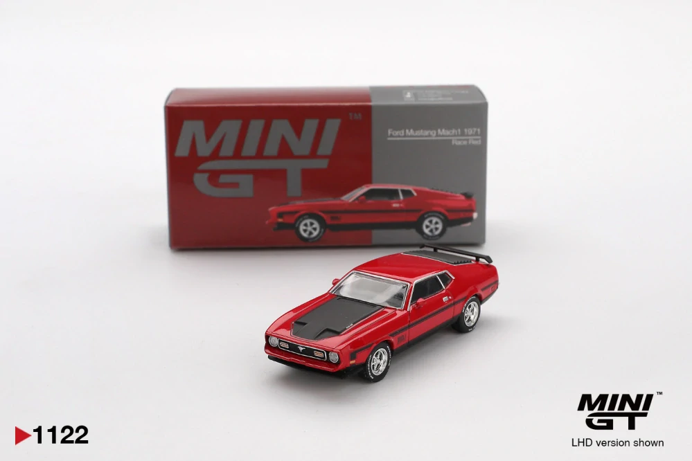Ford Mustang Mach1 1971 Race Red - MiniGT