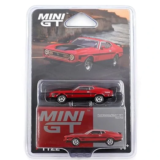 Ford Mustang Mach1 1971 Race Red - BLISTR - MiniGT