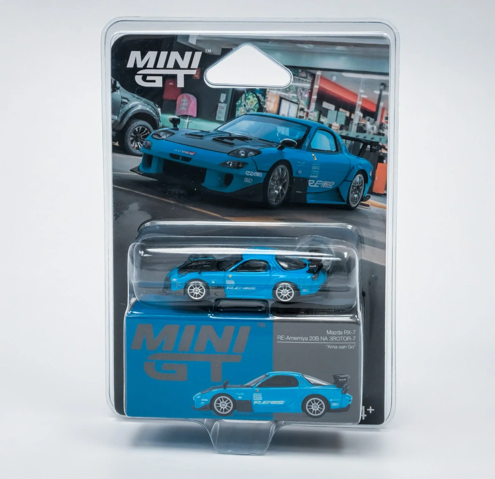 MAZDA RX7 (FD3S) RE-AMEMIYA 20B NA 3ROTOR-7 AMA-SAN GO 2025 - BLISTR - MiniGT