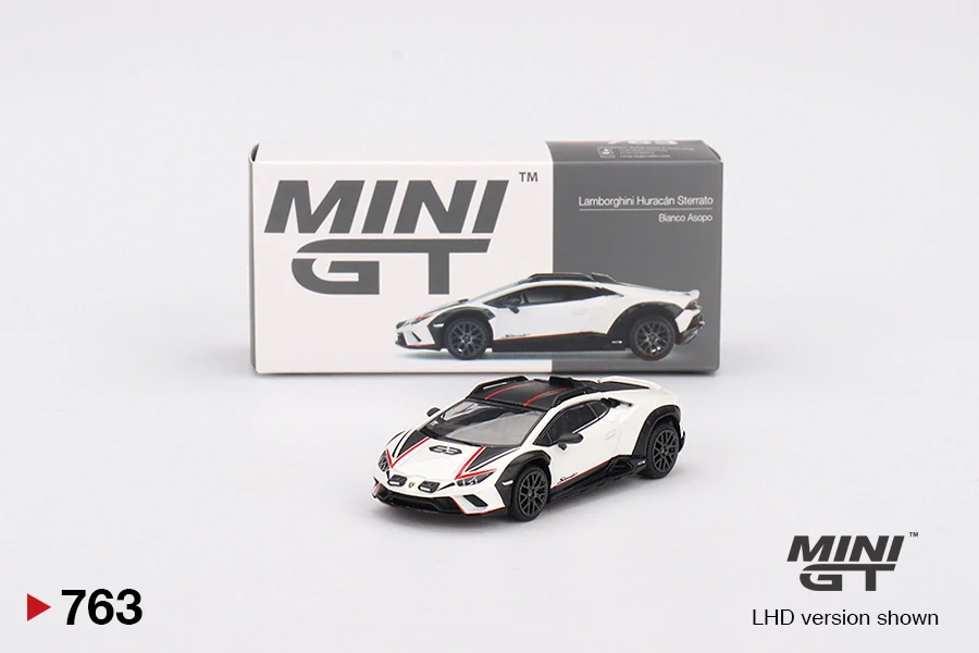 Lamborghini Huracán Sterrato 2023 - bílá - 1:64 - Mini GT