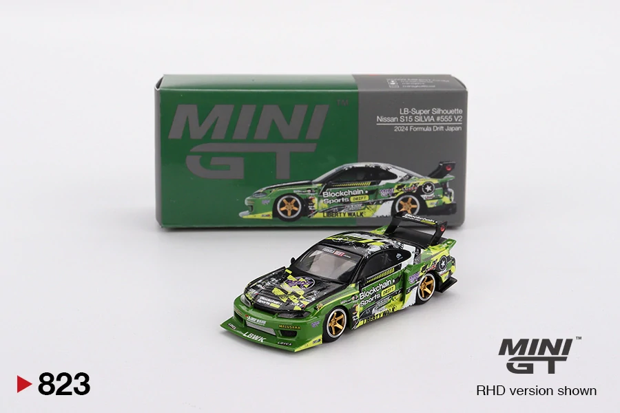 Nissan LB-Super Silhouette S15 SILVIA #555 V2 2024 Formula Drift Japan - MiniGT