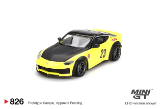 NISSAN Z LB LB NATION WORKS IKAZUCHI YELLOW 2024 - 1:64 - Mini GT