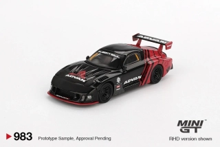 Mazda RX-7 LB-Super Silhouette Advan - černá - 1:64 - Mini GT