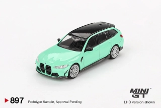 BMW M3 TOURING (G81) M Performance sv. zelená 2022 -1:64 - Mini GT