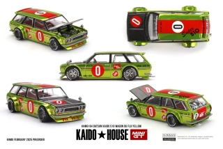DATSUN KAIDO 510 WAGON OG FLO YELLOW 1969 - 1:64 - Kaido House