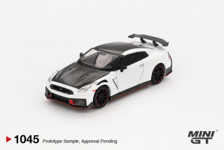 NISSAN GTR (35) NISMO 2024 - bílá met. - 1:64 - Mini GT