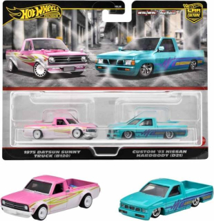 HotWheels - 1975 Datsun Sunny Truck & Custom '93 Nissan Hardbody 