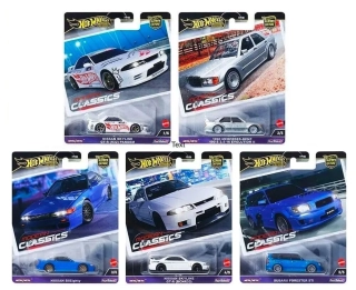 HotWheels - Premium 2024 Modern Classics -KOMPLETNÍ SADA 5 dílná