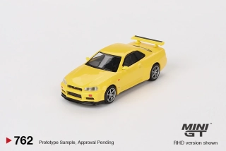 Nissan Skyline GT-R (R34) V-Spec Lightning Yellow - MiniGT