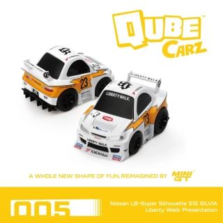 Nissan LB-Super Silhouette S15 SILVIA Liberty Walk Presentation- MINI GT - Qube Carz